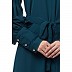 Elegant abaya with long cuff sleeves- Rama Green
